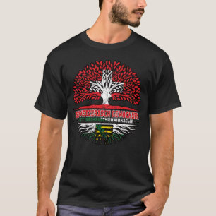 T-shirt Sachsen Sächsisch Schweizer Schweiz Baum Wurzel