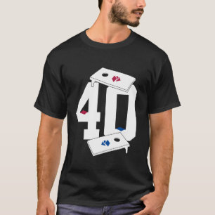 T-SHIRT SACK TOSS NUMÉRO 40 ANS CORNHOLE 40E ANNIVERSAIRE