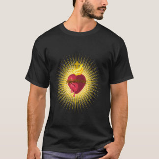 T-shirt Sacred Heart of Jesus Catholic Art Traditional Lat