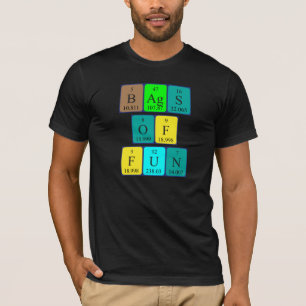 T-shirt Sacs d'amusant tableau périodique phrase chemise