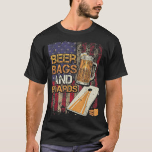 T-shirt Sacs et planches de bière USA Table Game Cornhole