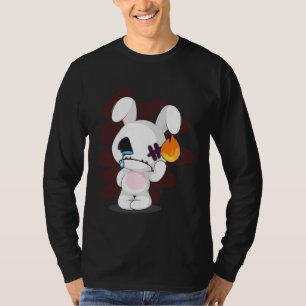 T-shirt Sad Broken Cute Emo Déplaisant Bunny Goth Horreur