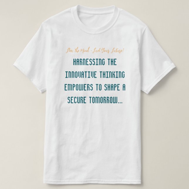 T-shirt S'adapter et réagir face aux changements du ciel (Design devant)