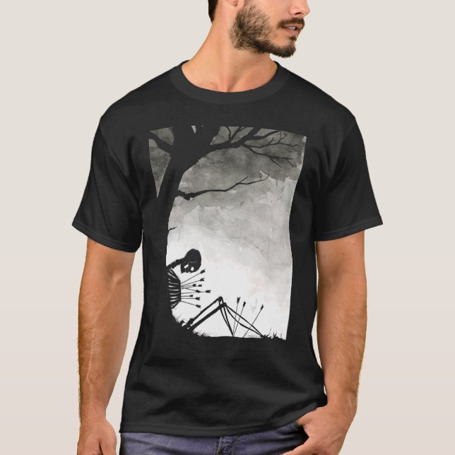 T-shirt Sadre Squelette Sombre Aesthétique Grunge vêtement (Devant)