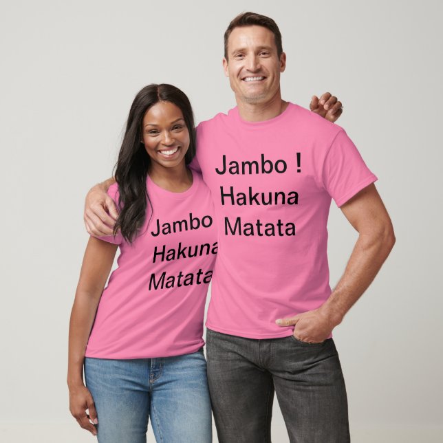 T-shirt Safari africain Décontracté Hakuna Matata (Unisexe)