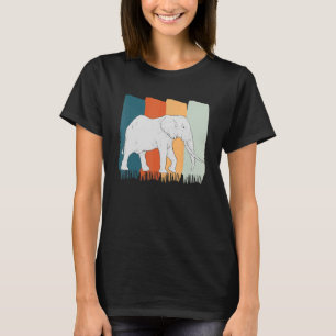 T-shirt Safari Afrique Faune Animal Retro Elephant