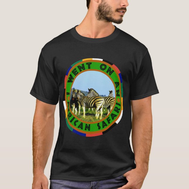 T-shirt safari Blue Sky Zebra (Devant)