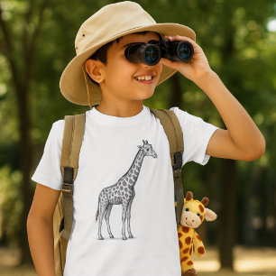 T-shirt Safari des enfants de Giraffe
