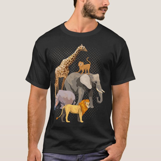 T-shirt Safari Squad African Safari Animaux Drôle Zoo (Devant)