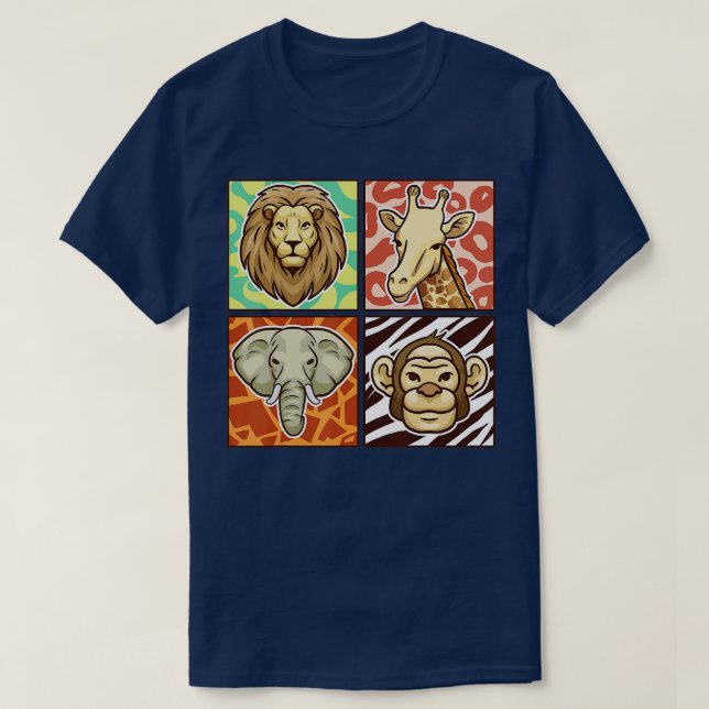 T-shirt Safari Squad Animaux Africains drôle Zoo Faune et  (Design devant)