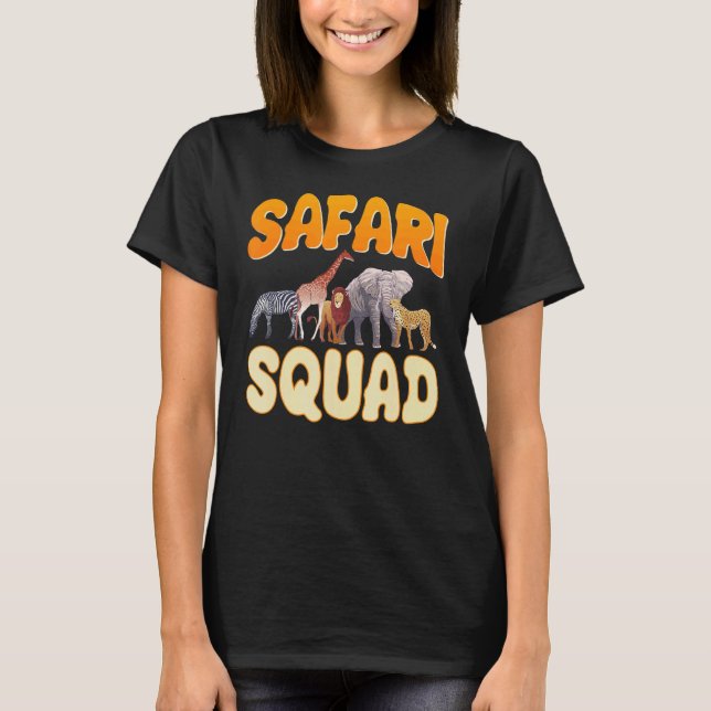 T-shirt Safari Squad Zookee Zookeeper Wildlife Animal Ke (Devant)