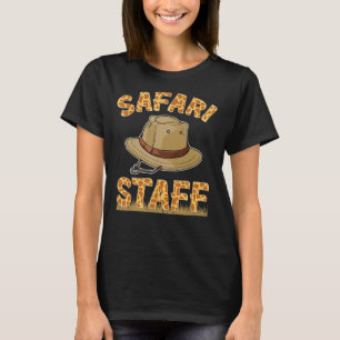 T-shirt Safari staff Zoo Keeper Thème Anniversaire Fête Hi