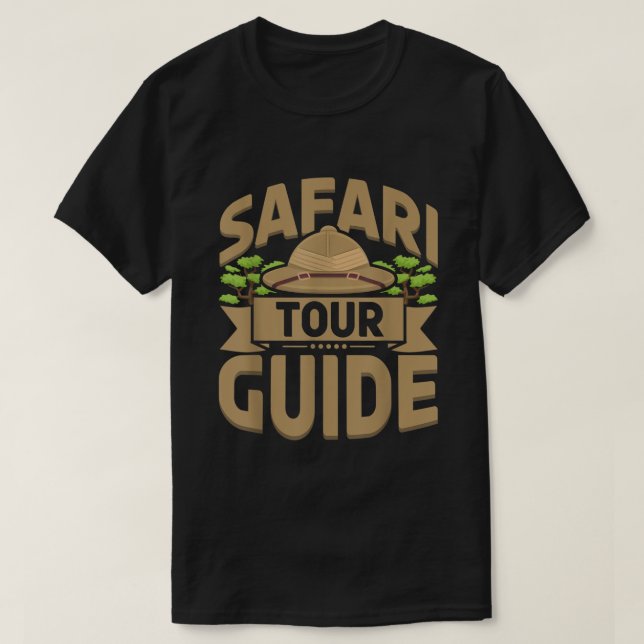 T-shirt Safari Tour Guide Costume Africa Zoo Outfit Safari (Design devant)