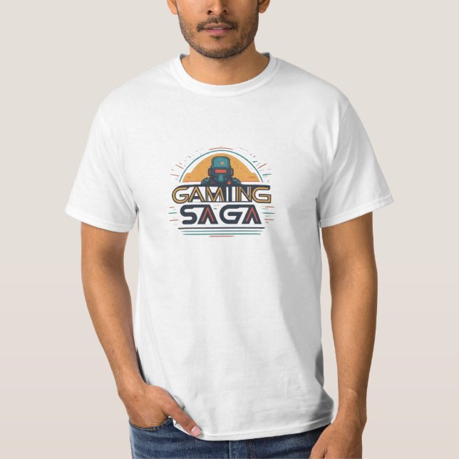 T-shirt saga de jeux (Devant)