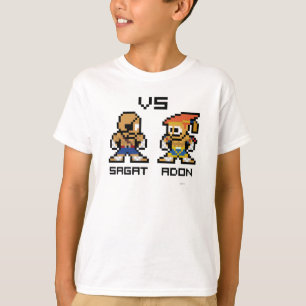 T-shirt Sagat VS Adon 8 bits