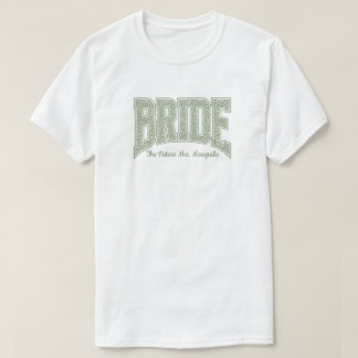 T-shirt Sage Tiny Floral BRIDE Fiançailles