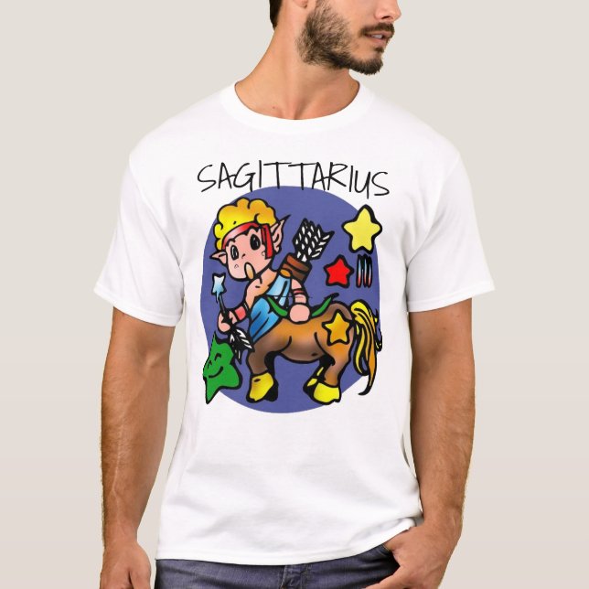 T-shirt Sagittaire Archer Centaure Dessin Animé (Devant)