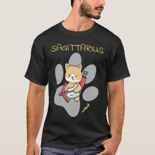 T-shirt Sagittaire Signe du zodiaque Chat Astrologie Chat