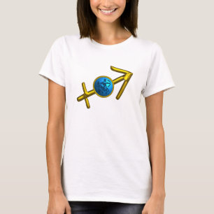T-SHIRT SAGITTARIUS, BLEUE D'OR ZODIAC SIGNE D'ANNIVERSAIR