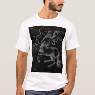 T-shirt Sagittarius carte de constellation par Hevelius su