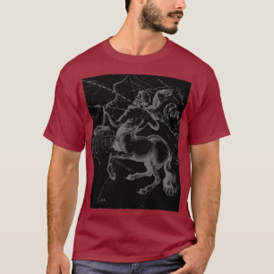 T-shirt Sagittarius carte de constellation par Hevelius su