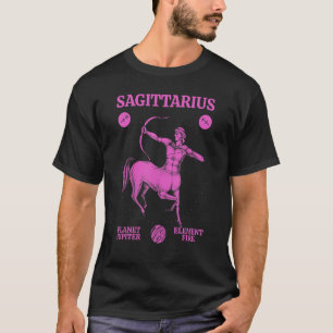 T-shirt Sagittarius Planète Jupiter Élément Feu