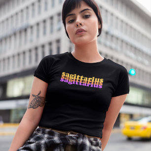 T-shirt Sagittarius signe zodiaque   Couleur d'alimentatio