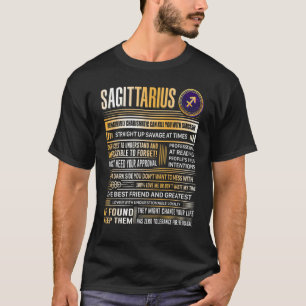 T-shirt Sagittarius Zodiac Novembre Décembre anniversaires