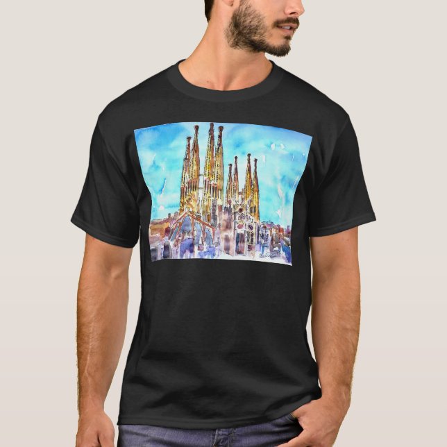 T-shirt Sagrada Familia Barcelone (Devant)