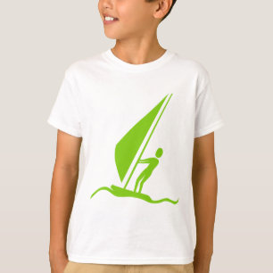 T-shirt Sailboard - Martian Green
