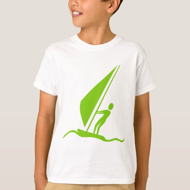 T-shirt Sailboard - Martian Green (Devant)