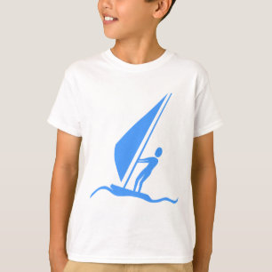 T-shirt Sailboarding - Bleu Bébé