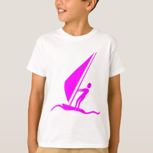 T-shirt Sailboarding - Magenta