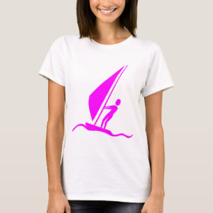 T-shirt Sailboarding - Magenta