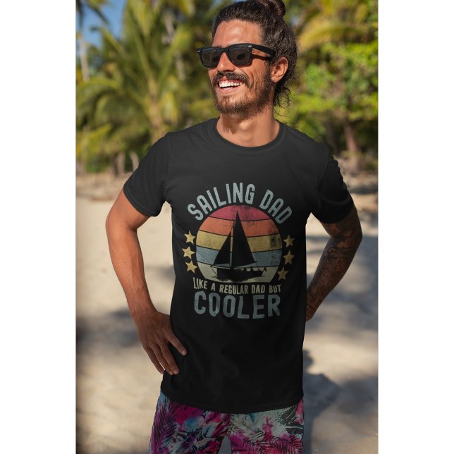 T-shirt Sailing Dad Like a Regular Dad But Cooler (Créateur téléchargé)