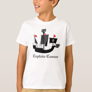 T-shirt Sailor Pirate Boys Anniversaire T Chemise