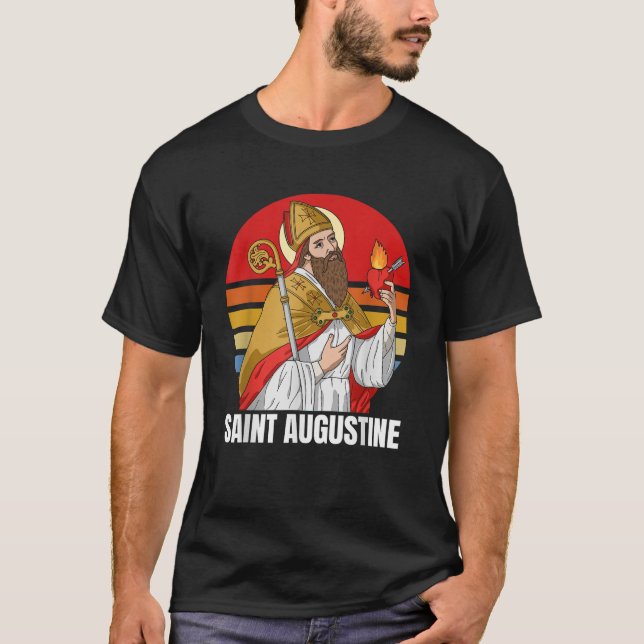 T-shirt Saint Augustin De Hippo Catholique (Devant)