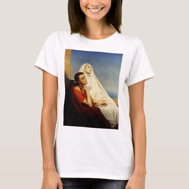 T-shirt Saint Augustin et Saint Monica (Devant)