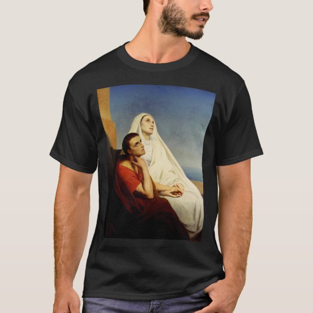 T-shirt Saint Augustin et Saint Monica (Devant)
