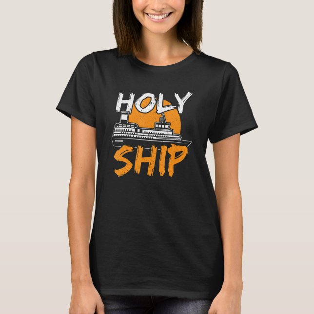T-shirt Saint bateau Croisière Vacances Voyage famille (Devant)