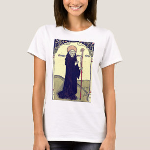 T-shirt Saint Benoît de Nursie Patron de l'Europe Catholiq