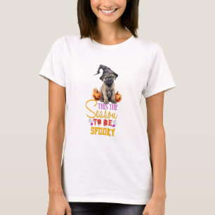 T-shirt Saint Bernard C'Est La Saison D'Être Éffrayant