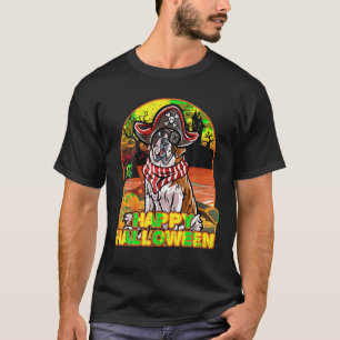 T-shirt Saint Bernard Happy Costume d'Halloween Pirate