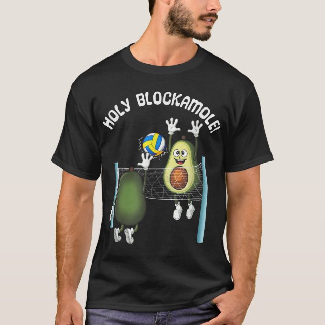 T-shirt Saint Blockamole ! Guacamole Lecteur Blocker Volle (Devant)