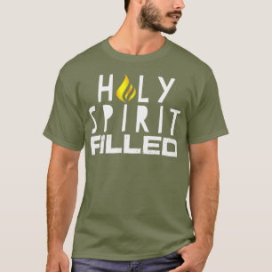 T-shirt Saint-Esprit Rempli Inspirationnel Disant Graphiqu