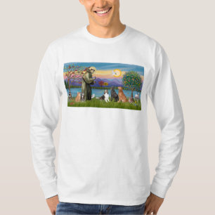 T-shirt Saint-François - 3 chiens, 2 chats +++