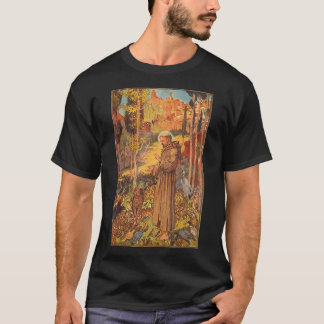 T-shirt Saint François d'Assise Patron d'Art Saint des Ani