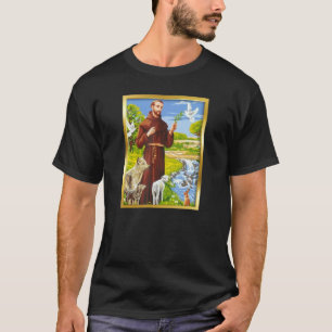 T-shirt Saint François d'Assise Patron Saint des animaux C