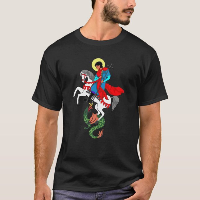 T-shirt Saint George le Dragon Slayer St George (Devant)
