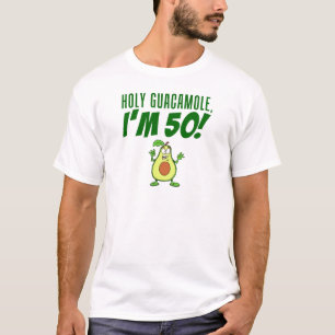 T-shirt Saint Guacamole Je suis 50 Dessin Avocado